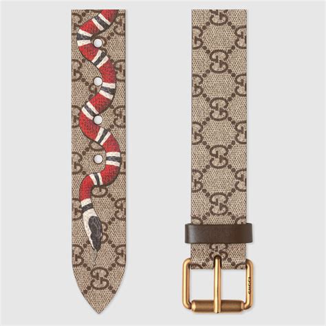 gucci cinta serpente|cintura uomo gucci.